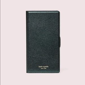 NIB Kate Spade iPhone XS magnetic wrap folio case